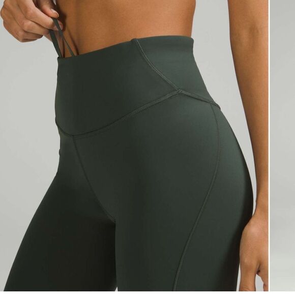 NWT New LULULEMON Base Pace High Rise HR Tight Reflective Smoked Spruce Green 2 - Picture 7 of 8